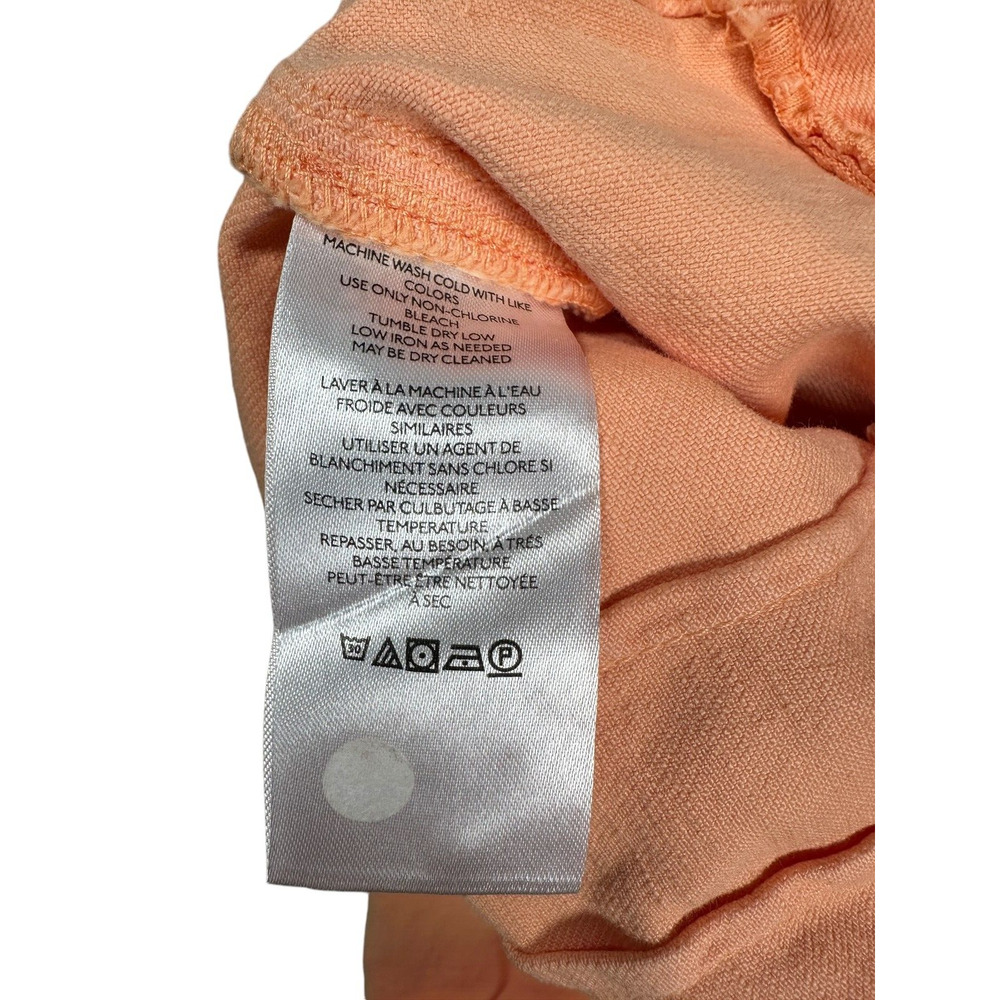 Pilcro Anthropologie The Kit High Rise Crop Wide Leg Pants 26 Coral Casual Peach - Picture 8 of 12